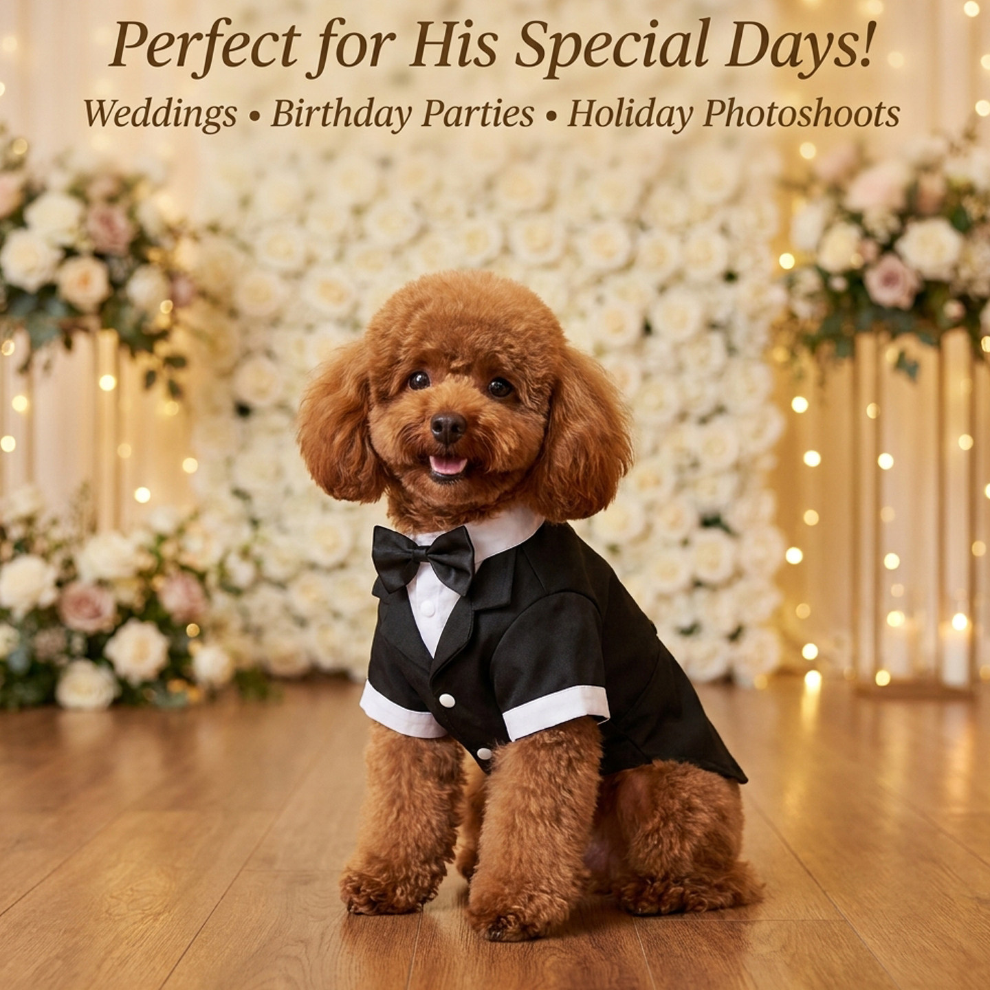 狗狗西装礼服生日拍照宠物衣服比熊泰迪雪纳瑞婚礼小狗猫咪春秋款