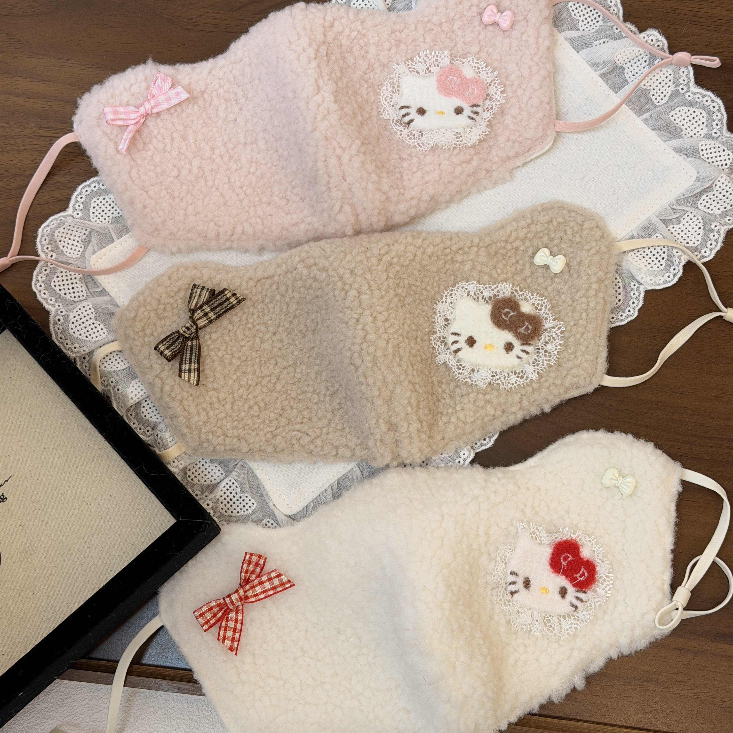 手工制作保暖口罩高颜值女可爱加绒冬天防风防寒2025秋冬新款自制