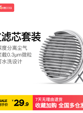 德尔玛吸尘器过滤芯配件（两个装） 适用于DX1000