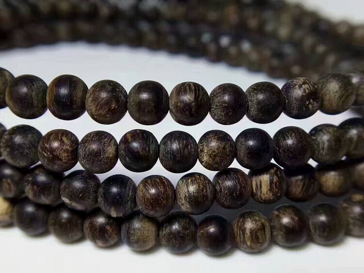 珍品难得 文莱沉水沉香佛珠手串手链5mm*108颗念珠 收藏级别送礼