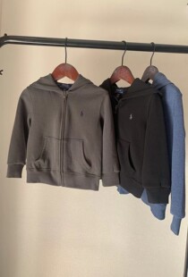 外贸原单儿童春秋款连帽卫衣拉链外套男女童休闲百搭不加绒连帽衫