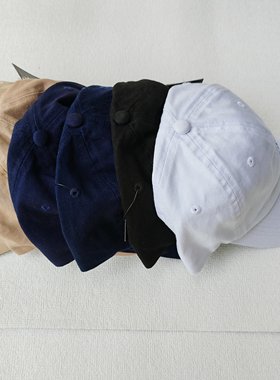 男童女童棒球帽夏季新款软顶鸭舌帽休闲百搭帽子儿童配饰大人可戴