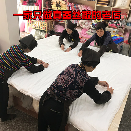 桐乡手工蚕丝被100桑蚕丝 全棉冬被春秋被子母被夏凉被空调被定做