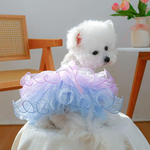 PETCIRCLE宠物圈中小型犬衣服宠物用品宠物狗狗衣服星黛梦幻纱裙