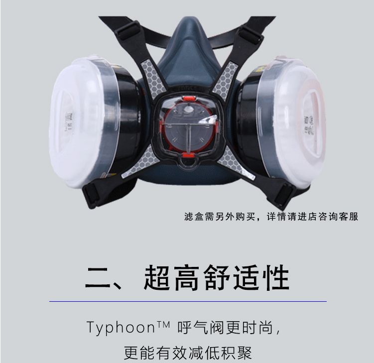 JSP洁适比威霸半面具04-8508综合滤毒盒防毒面具套装过滤棉