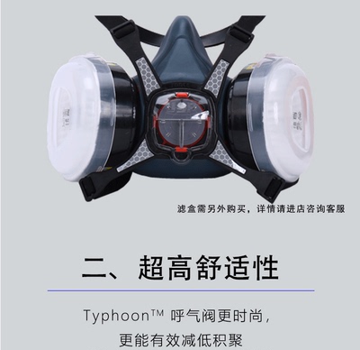 JSP洁适比威霸半面具04-8508综合滤毒盒防毒面具套装过滤棉