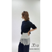 K319欧货2026春夏新款 名字16102蕾丝拼接优雅风时髦三件套