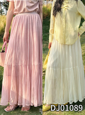 DI-SUI正品2026春季新款女装01089长款显瘦网纱公主风半身裙