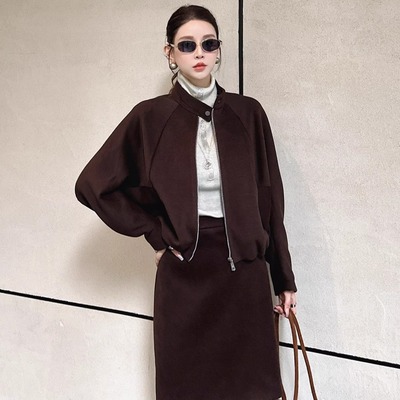 DI-SUI秋冬磨毛显高女短外套