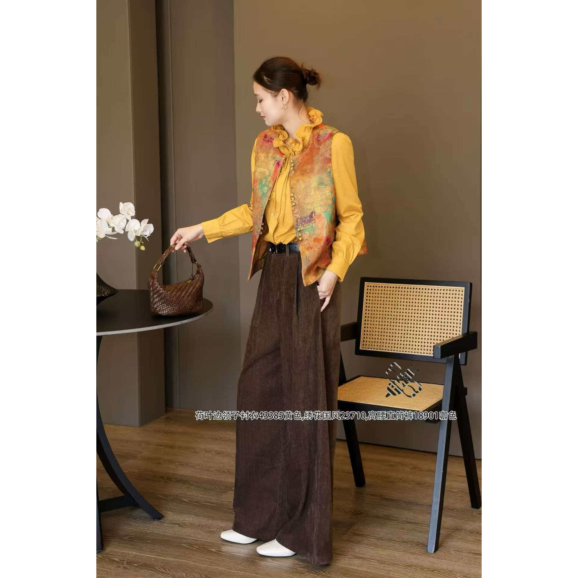 特价FMF欧韩站2025新款S Jayova秋冬23710绣花款新中式马甲外套,女装/女士精品,马夹,淘宝优惠券,粉丝福利购,淘宝优惠卷