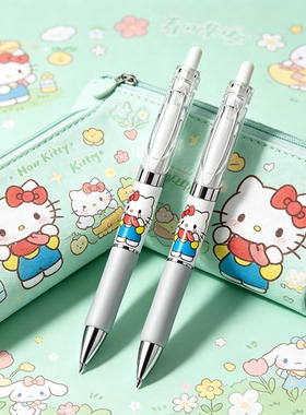 晨光Hello Kitty凯蒂猫中性笔可爱卡通水笔黑色学生刷题笔速干0.5