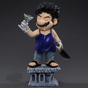 周星星电影 国产凌凌漆 马里奥007 水管工 潮玩手办摆件礼物玩具