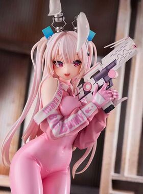 优质版Superbunny超级兔子手办可爱粉色美少女动漫模型机箱摆件
