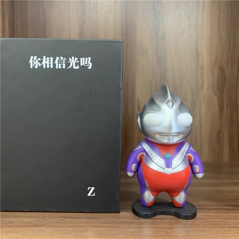 优质版迪迦奥特曼肥宅q版童年小超人gk手办模型可爱车载机箱摆件