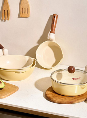 韩国进口VIZZART陶瓷涂层不粘锅炒锅家用耐腐蚀平底锅炒菜锅