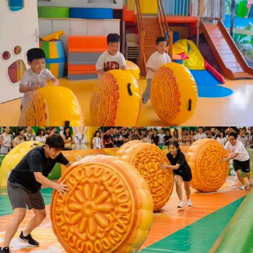 2026中秋滚月饼道具仿真大号趣味幼儿园比赛互动游戏活动氛围布置