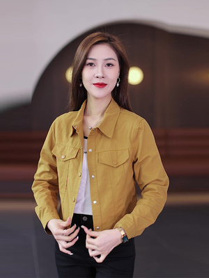 小个子短款翻领薄外套女2025春秋新款设计感洋气百搭减龄时尚外套