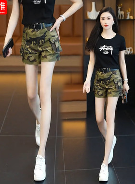 2026夏季新款工装牛仔短裤女