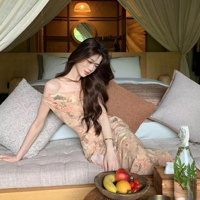 木子李的李鱼尾连衣裙