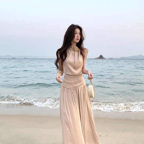 木子李的李气质缎面套装