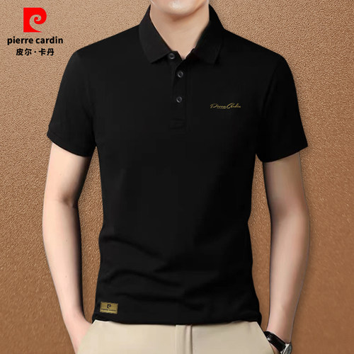 皮尔卡丹POLO衫男士休闲短袖T恤