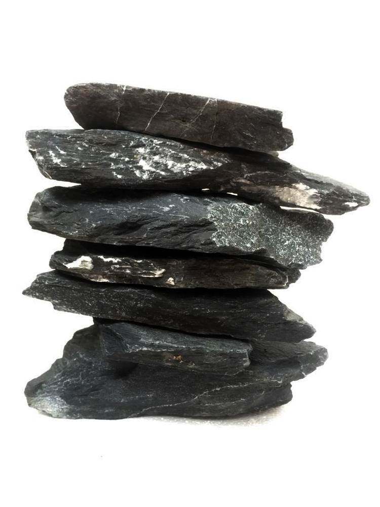 鱼缸造景石云片石乌龟缸晒台爬台水族箱装饰水草缸假山造景平板石