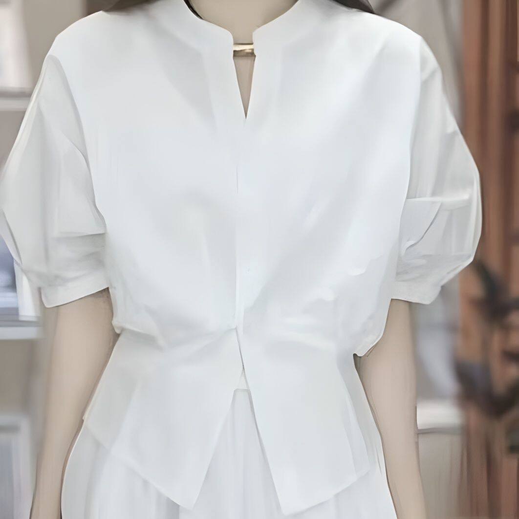 2026夏季小众设计蝙蝠袖