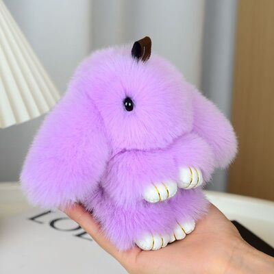 真獭兔毛兔挂件纯手玩偶