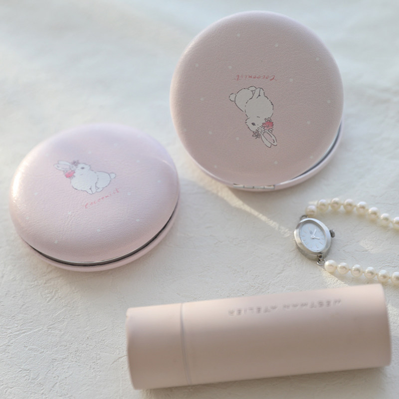 coconist 兔子粉色蓝色花朵小清新面包镜随身化妆镜,家庭/个人清洁工具,随身化妆镜,淘宝优惠券,粉丝福利购,淘宝优惠卷