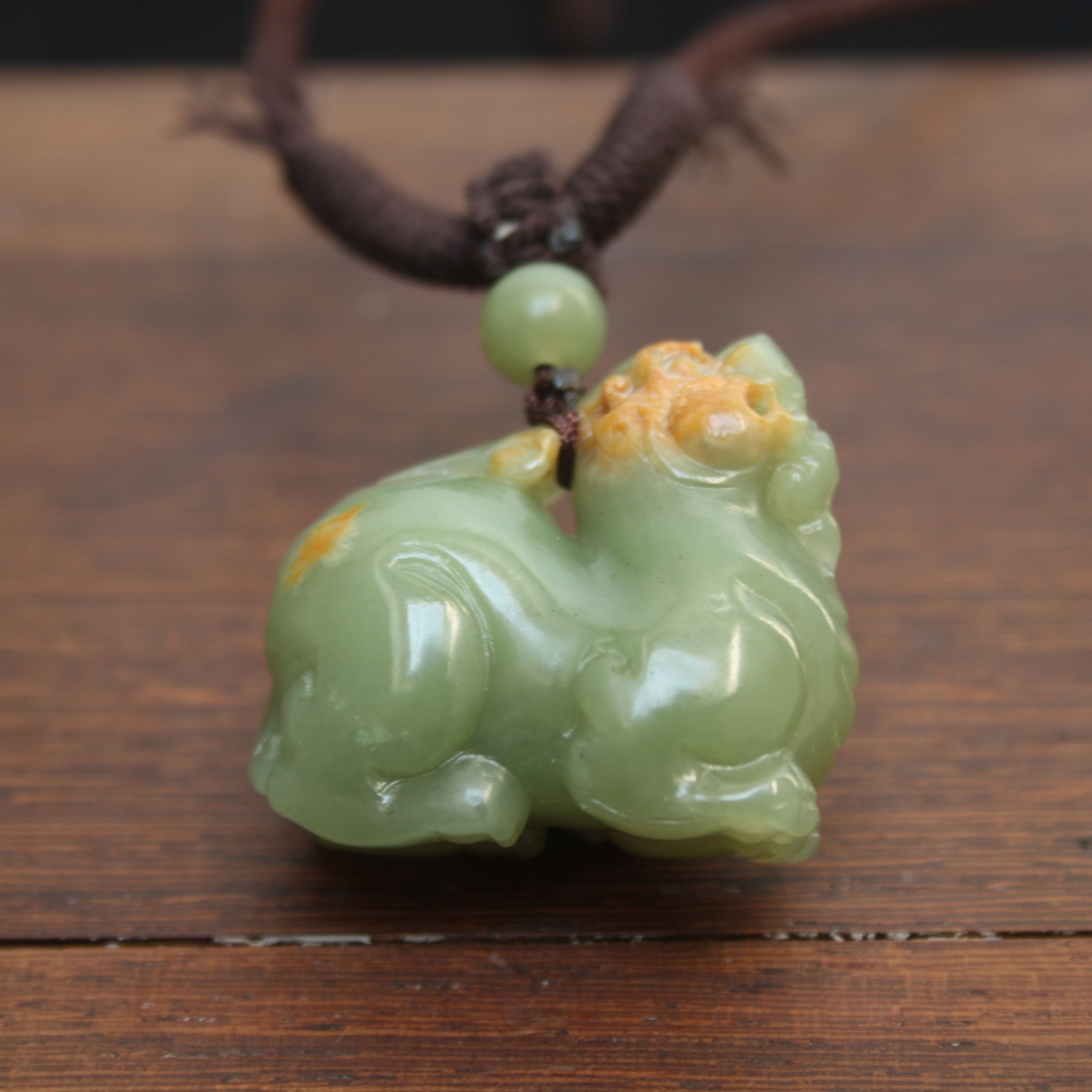 正品岫岩玉石河磨玉吊坠和田玉籽料貔貅朝天吼玉佩挂件手把件包邮