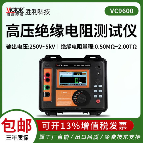 胜利高压绝缘兆欧表VC9600