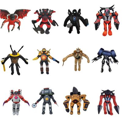 跨境新品skibidi toilet piush 马桶人监控人恶搞毛绒玩具公仔玩