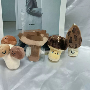 现货可爱创意流泪香菇玩偶毛绒玩具公仔挂件电玩城抓娃机游戏礼物