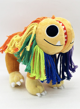 跨境新品 Poppy Playtime Yarnaby 波比游戏彩色狮子毛绒玩具玩偶