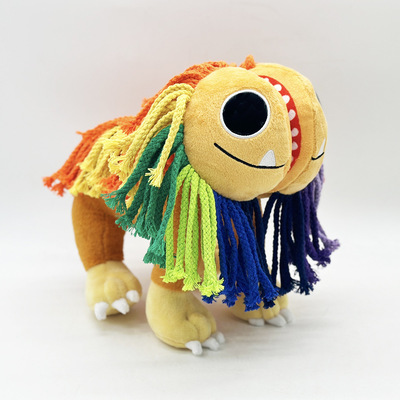 跨境新品 Poppy Playtime Yarnaby 波比游戏彩色狮子毛绒玩具玩偶