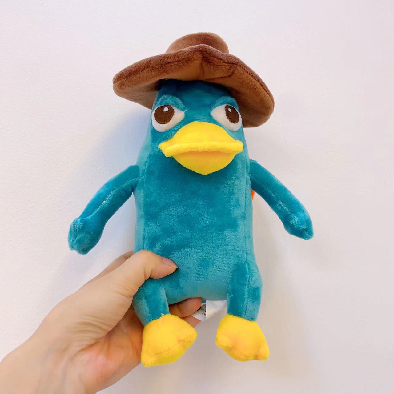 跨境现货perry the platypus plush毛绒玩具鸭嘴兽泰瑞毛绒公仔图片