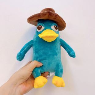 跨境现货perry the platypus plush毛绒玩具鸭嘴兽泰瑞毛绒公仔