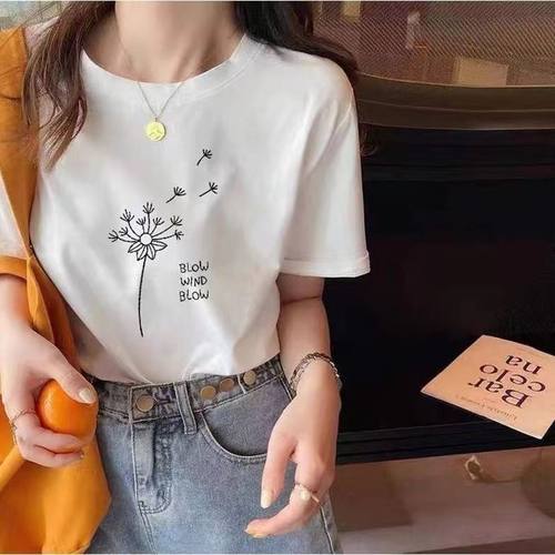 大牌剪标撤柜纯棉短袖t恤女