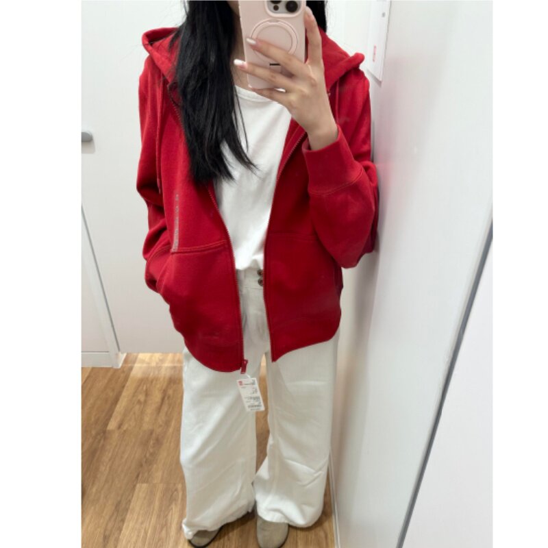 2026新款连帽开衫卫衣女秋冬小众宽松情侣外套慵懒风加绒上衣潮