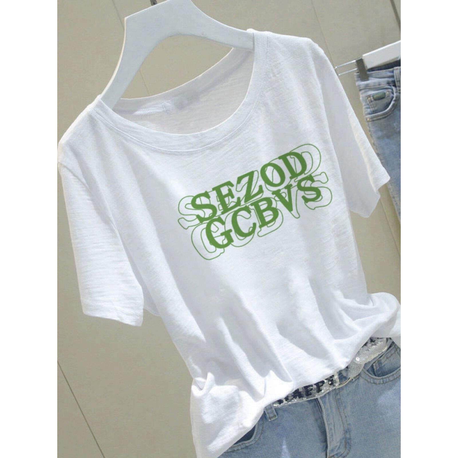 夏季2026新款白色印花纯棉短袖t恤女装宽松韩版潮oversize上衣服