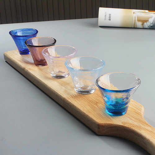 日式清酒壶套装一两白酒杯精致玻璃黄酒温酒器家用烫酒清酒杯托盘