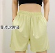 男女同款 外穿跑步裤 高腰冰感单层 松紧腰凉感短裤 夏薄休闲五分裤