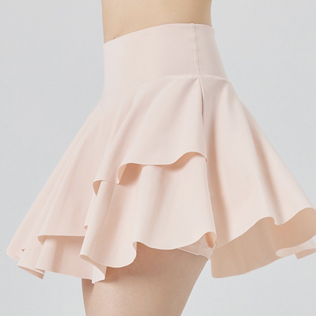 夏薄凉感假两件运动短裙防晒带口袋百褶裙超高腰跑步裙速干短裤裙,运动/瑜伽/健身/球迷用品,瑜伽短裙,淘宝优惠券,粉丝福利购,淘宝优惠卷