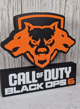 使命召唤 黑色行动Logo 立牌 Cod标志 call duty游戏手办招牌摆件