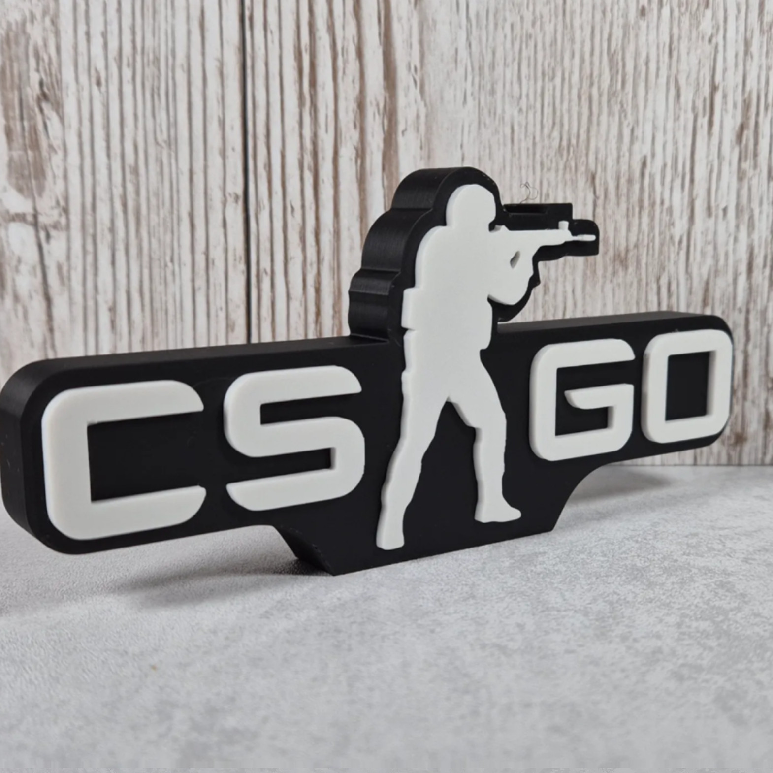 cs go 立牌标志 logo 反恐精英 Logo 标志 电竞游戏招牌摆件
