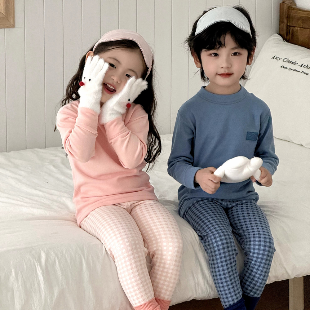 儿童睡衣德绒保暖内衣套装