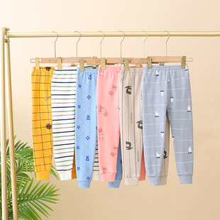 全棉男童打底裤 棉毛裤 女纯棉保暖长裤 冬季 子中大童棉毛裤 儿童秋裤