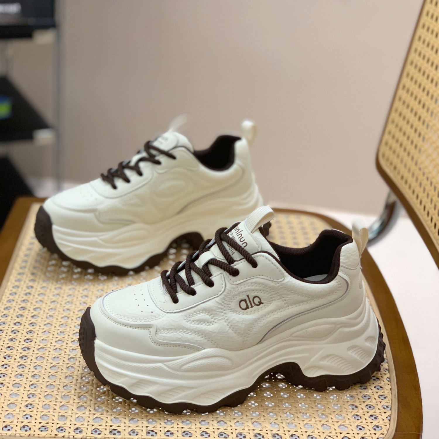 显腿长高级白月光减龄时尚老爹鞋