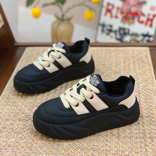 怒穿一年！厚底加绒美拉德面包鞋