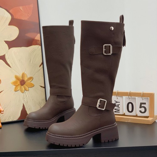 显腿长显腿细轻便累脚百搭骑士靴